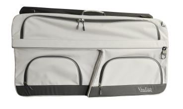 Original VanEssa Packtasche für VW T5 / T6 / T6.1 California - speziell für die Zweierbank - Beifahrerseite, hellgrau