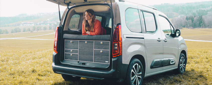 Citroen Berlingo III Campervan mit VanEssa Heckküche