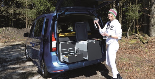 Caddy Wohnmobil mit Heckküche von VanEssa mobilcamping