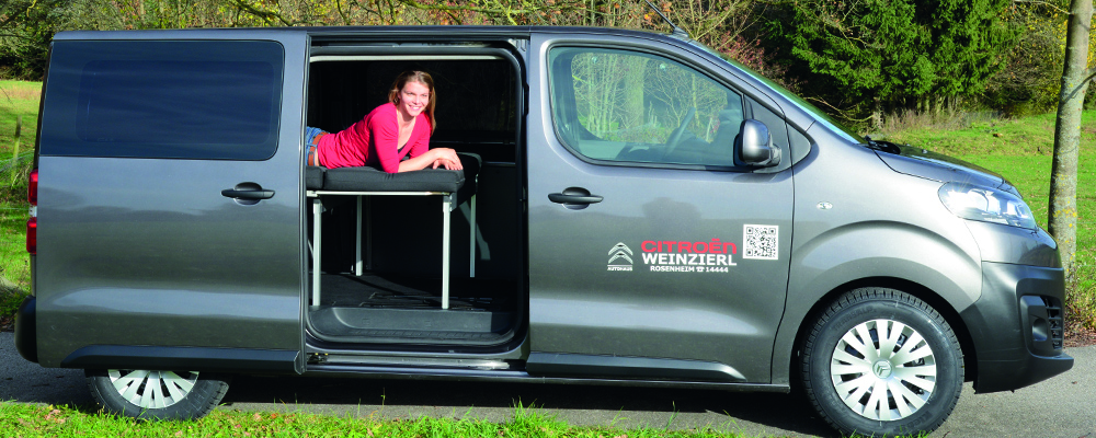 Fiat Scudo Campervan with VanEssa sleeping system 