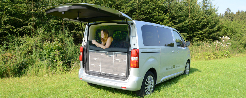 Peugeot Traveller Camper with VanEssa Rear kitchen 