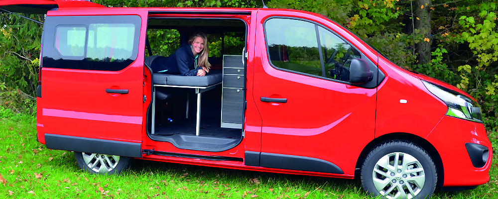 Opel Campingausbau mit VanEssa mobilcamping Schlafsystem