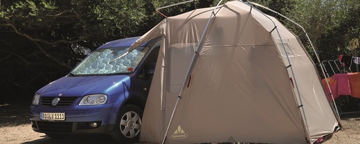Tent for Van Camping VAUDE Drive Van on a VW Caddy