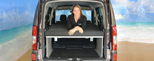 Nissan Campingaubau mit VanEssa Schlaflösung