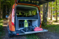 Preview: VanEssa Heckauszug Riva im Ford Tourneo Custom mit Lithiumblock Wanderausruestung