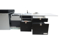 Preview: VanEssa Arco System kitchen black matt and cool box opend