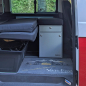 Preview: VanEssa T0 Modulturm Bettverlaengerung Silber-Silber im VW T5 T6 Multivan