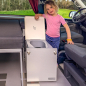 Preview: VanEssa T0 Modulturm Bettverlaengerung Silber-Silber mit WC Trelino