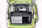 Preview: Einzelbett mit Doppelbetterweiterung und Schubladenmodul im VW Caddy 3 4 5 Ford Tourneo Connect 3