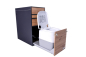 Preview: VanEssa Kitchen module Oslo Graphite wild oak Toilet Dometic