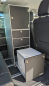 Preview: VanEssa Modulturm Schrank T2 WC mit Trockentrenntoilette und Aufsatzschrank im Auto