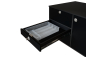 Preview: VanEssa rear kitchen V1 low body graphite front black matt cutlery drawer