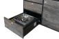 Preview: VanEssa rear kitchen graphite decor Bulli pull-out cooker open