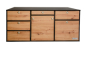 Preview: V1 - VanEssa kitchen system EDITION Wild oak-graphite - height 53 cm