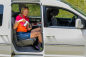 Preview: VanEssa Schlafsystem Einzelbett VW Caddy 5 Ford Tourneo Connect 3 als Tisch
