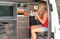 Preview: VanEssa top cabinet with fashion tower in a VW bus
