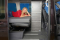 Preview: Schlafauflage COMFORT auf Schlafbank VW Multivan mit Model