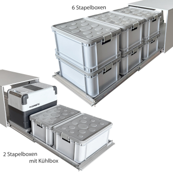 VanEssa Arco system - sleeping system with heavy-duty pull-out for Ford Tourneo / Transit Custom