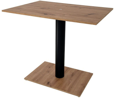 Camping table for vans, 4 parts - wild oak black