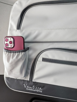 VanEssa Packtaschen für VW T5/T6/T6.1 hellgrau Handytasche