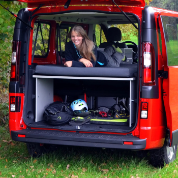 Sleeping system - Vivaro / Trafic / Primastar / NV300 / Talento - with 3-seated bench