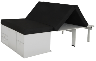 VanEssa mobilcamping Sleeping system in addition to kitchen - VW Caddy Maxi 3 / 4 folding mattress