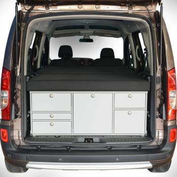Schlafsystem Citan I / Kangoo II / NV250 Heckansicht