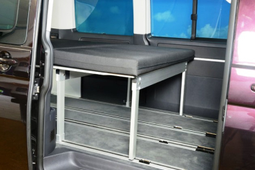 VanEssa Schlafsystem Van im Multivan VW T5/T6/T6.1 Seitenansicht