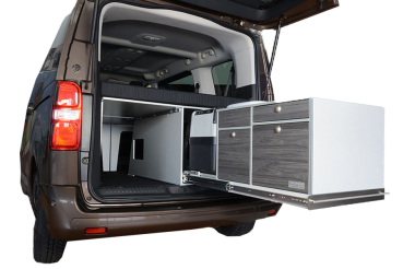 VanEssa Arco system with heavy-duty pull-out in the Citroen Spacetourer