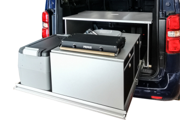 VanEssa Rear pull-out with Riva kitchen unit rear view