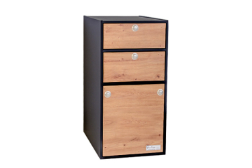 T1 module closet EDITION Wild oak-graphite - wardrobe