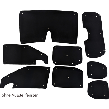 Darkening system thermal mats VW Caddy 5 complete set