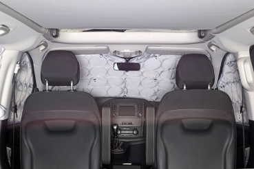 Thermal darkening mats for Mercedes in he van