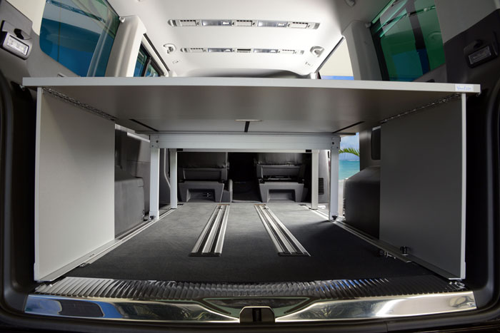 Schlafsystem CoSlee-Van für den Kofferraum - Bett mit Heckauszug