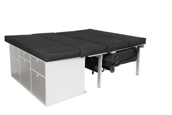 Sleeping system in addition to kitchen - T5/T6/T6.1 Transporter / Caravelle long wheelbase with 3-seater bench
