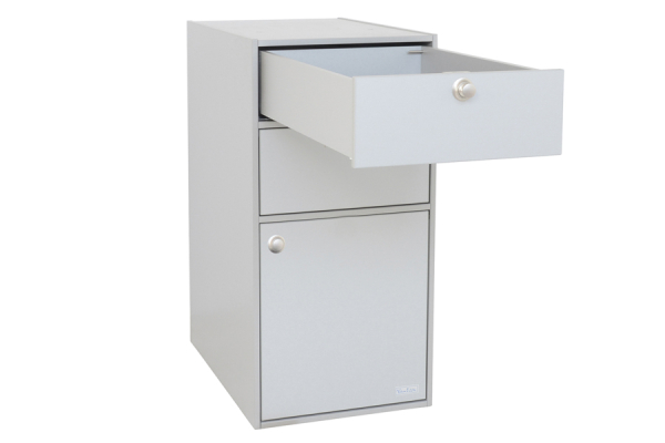 VanEssa Modulturm cabinet T1 silver open