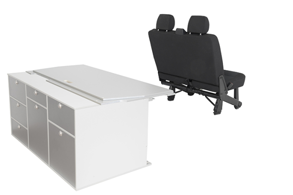 Sleeping system in addition to kitchen Van - T5/T6/T6.1 Transporter long wheelbase