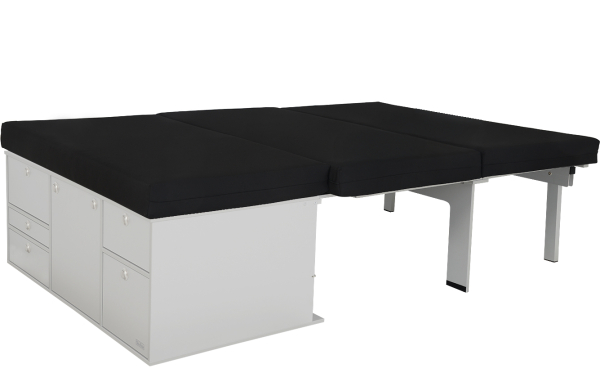 VanEssa mobilcamping Sleeping system in addition to kitchen - VW Caddy Maxi 3 / 4 built up