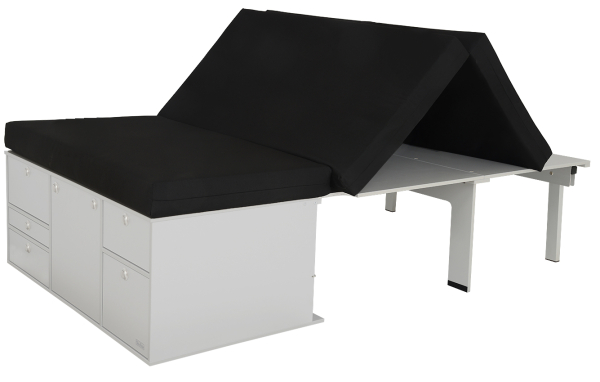 VanEssa mobilcamping Sleeping system in addition to kitchen - VW Caddy Maxi 3 / 4 folding mattress