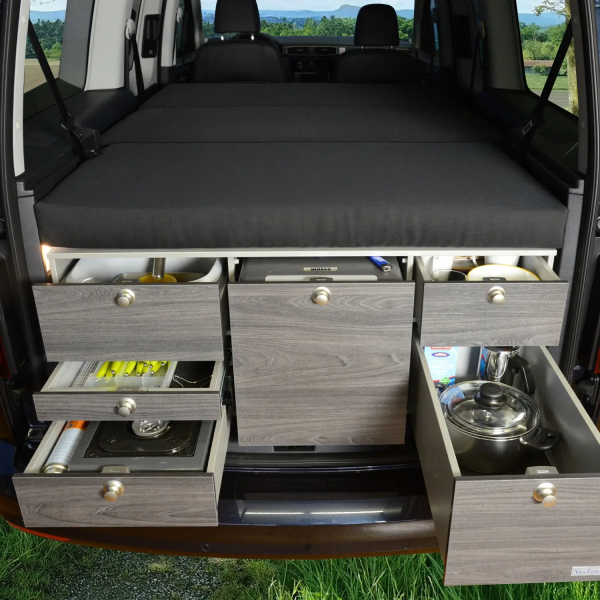 Sleeping system in addition to kitchen - VW Caddy Maxi 3 / 4