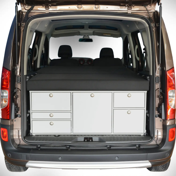 Schlafsystem Citan I / Kangoo II / NV250 Heckansicht