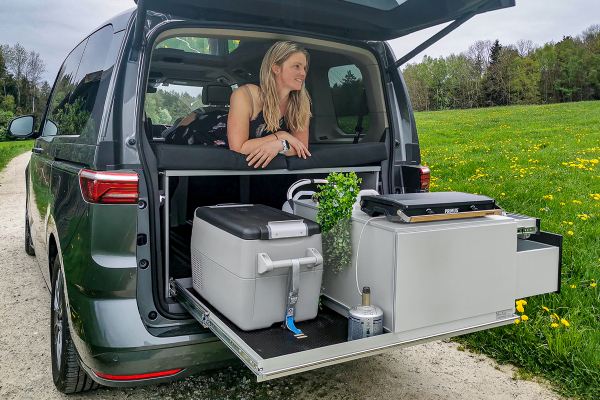 VanEssa Heckauszug Riva Campingbox zum Kochen