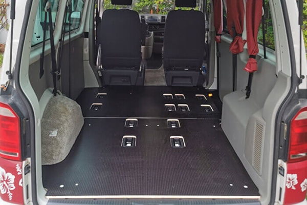 Vehicle construction floor board for Volkswagen T5 / T6 / T6.1 Transporter / Caravelle short wheelbase 250 cm x 150 cm