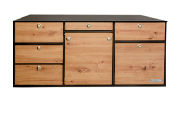 V1 - VanEssa kitchen system EDITION Wild oak-graphite - height 53 cm