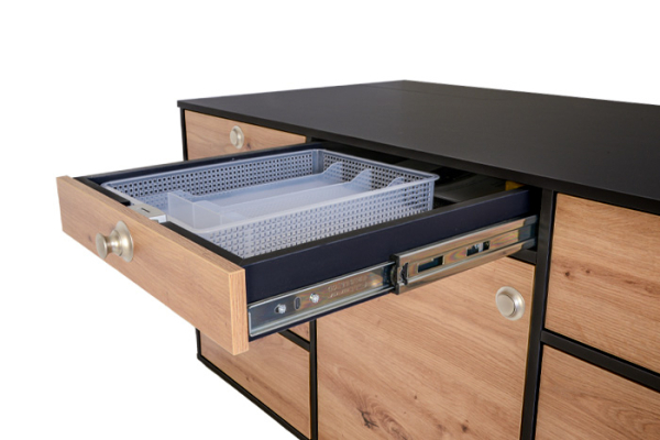 V1 - VanEssa kitchen system EDITION Wild oak-graphite - height 53 cm
