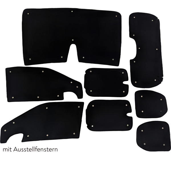 Thermal mats COMPLETE - BLACK - Berlingo III / Rifter / Combo E / Proace City Verso