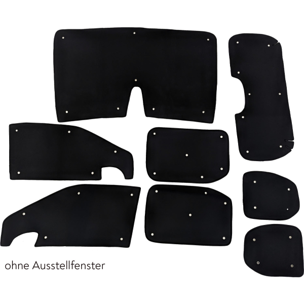 Darkening system thermal mats VW Caddy 5 complete set