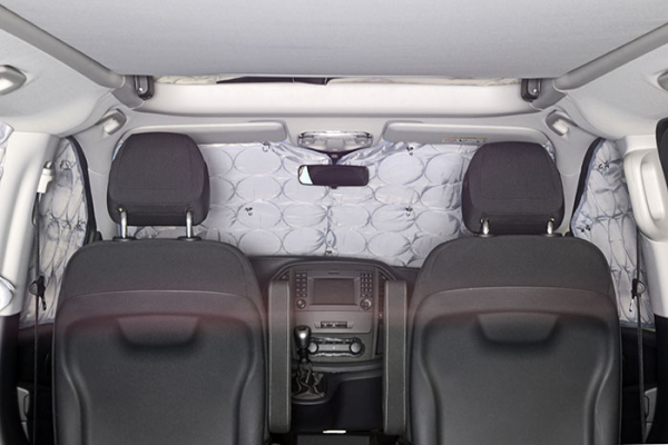 Thermal darkening mats for Mercedes in he van